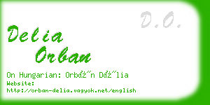 delia orban business card